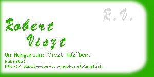 robert viszt business card